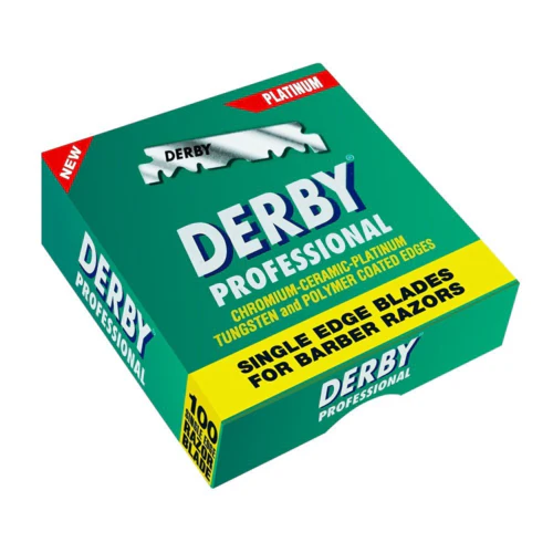 Derby Extra - Saloon Style Blades Single Edge Super Stainless Razor Blades - 100 Pack