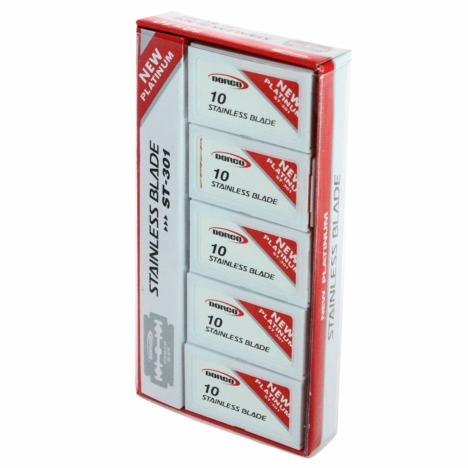 Dorco - Platinum Coated Stainless Double Edge Blades - 100 Blades