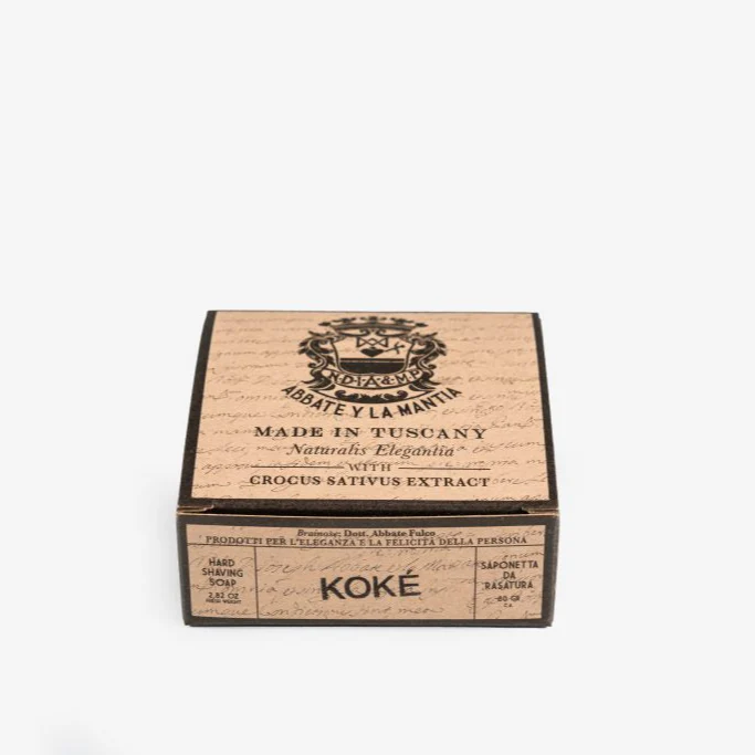Abbate Y La Mantia Koke' Hard Shaving Soap 80g - Image 3