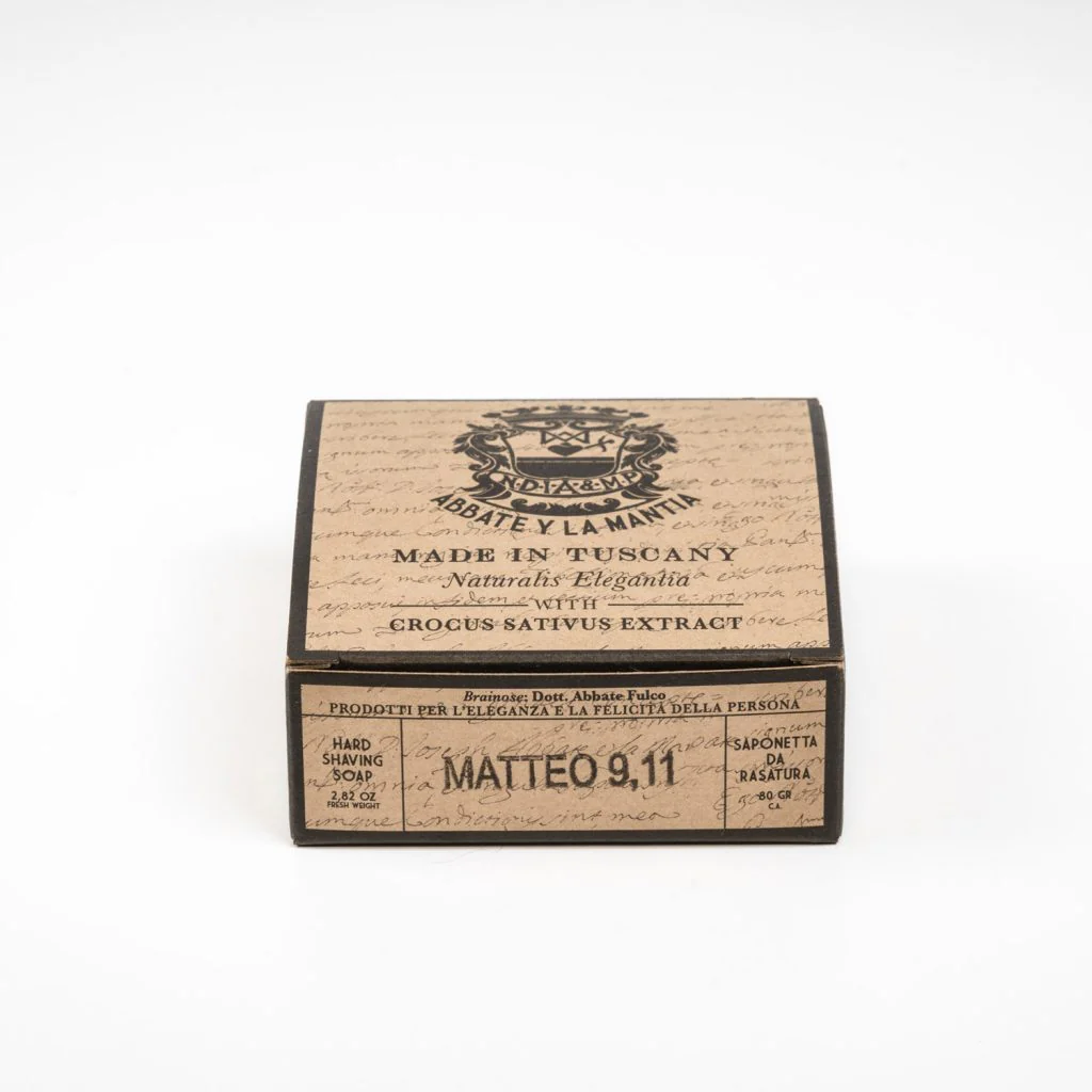 Abbate Y La Mantia Matteo 9-11 Hard Shaving Soap 80g - Image 4