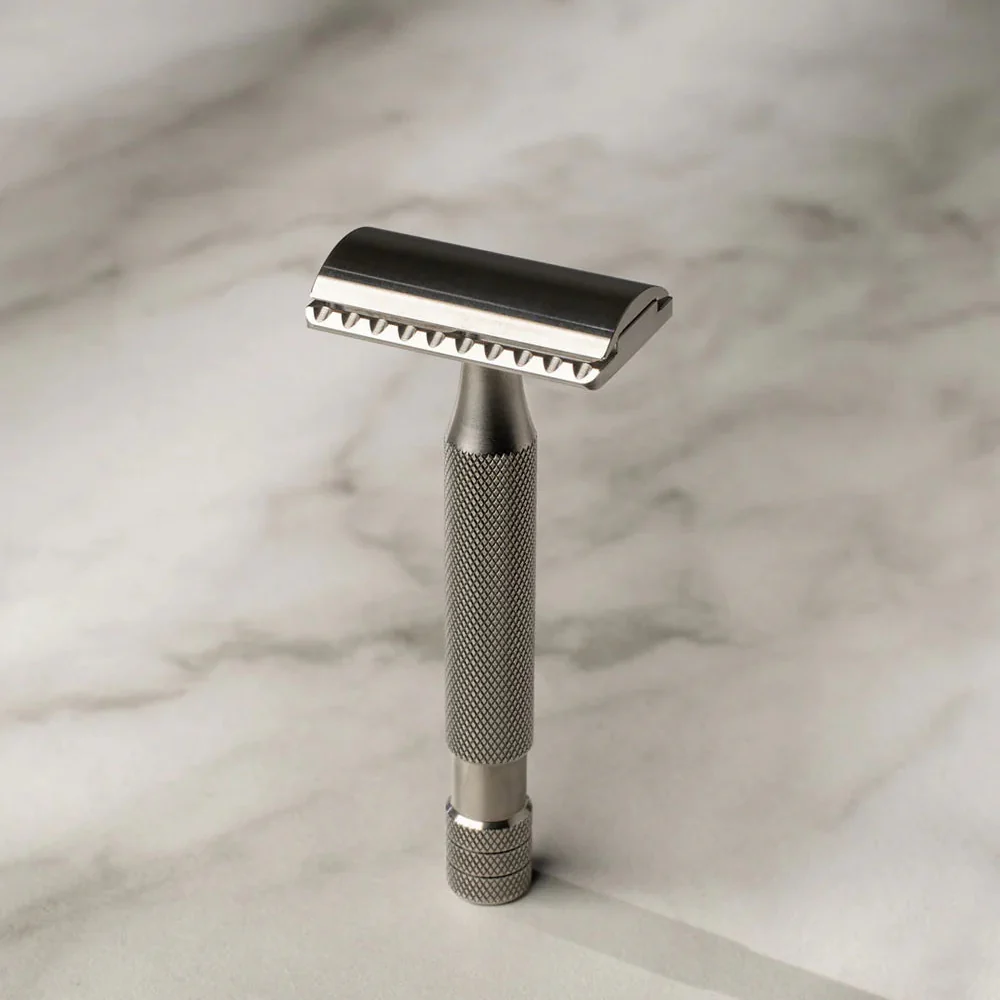 Above The Tie Windsor Titanium Double Edge Safety Razor - Image 4