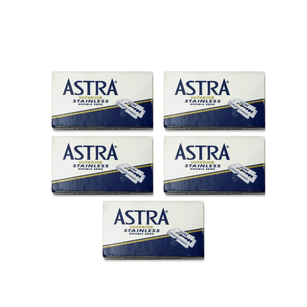 Astra - Blue Superior Stainless Double Edge Razor Blades - Image 3