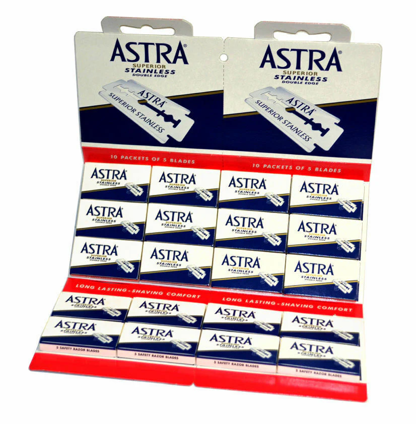 Astra - Blue Superior Stainless Double Edge Razor Blades - Image 5