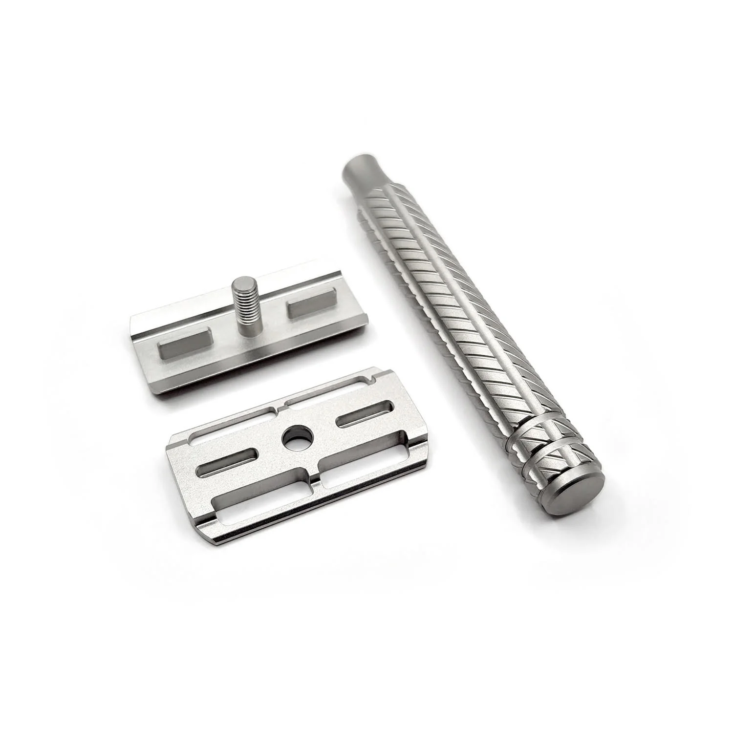 Aylsworth APEX Stainless Steel Double Edge Safety Razor Satin Finish - Image 3