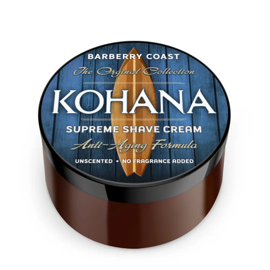 Barberry Coast Unscented Kohana Supreme Shave Cream 4oz
