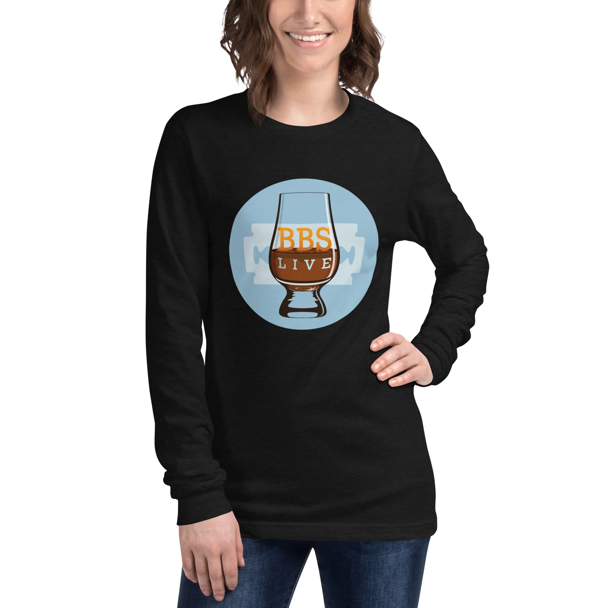 BBS.Live  Logo Unisex Long Sleeve Tee - Image 3