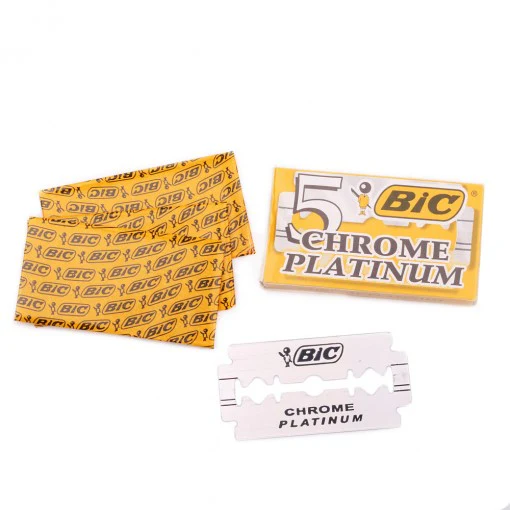 Bic - Chrome Platinum Double Edge Razor Blades - Pack of 5 Blades - Image 2