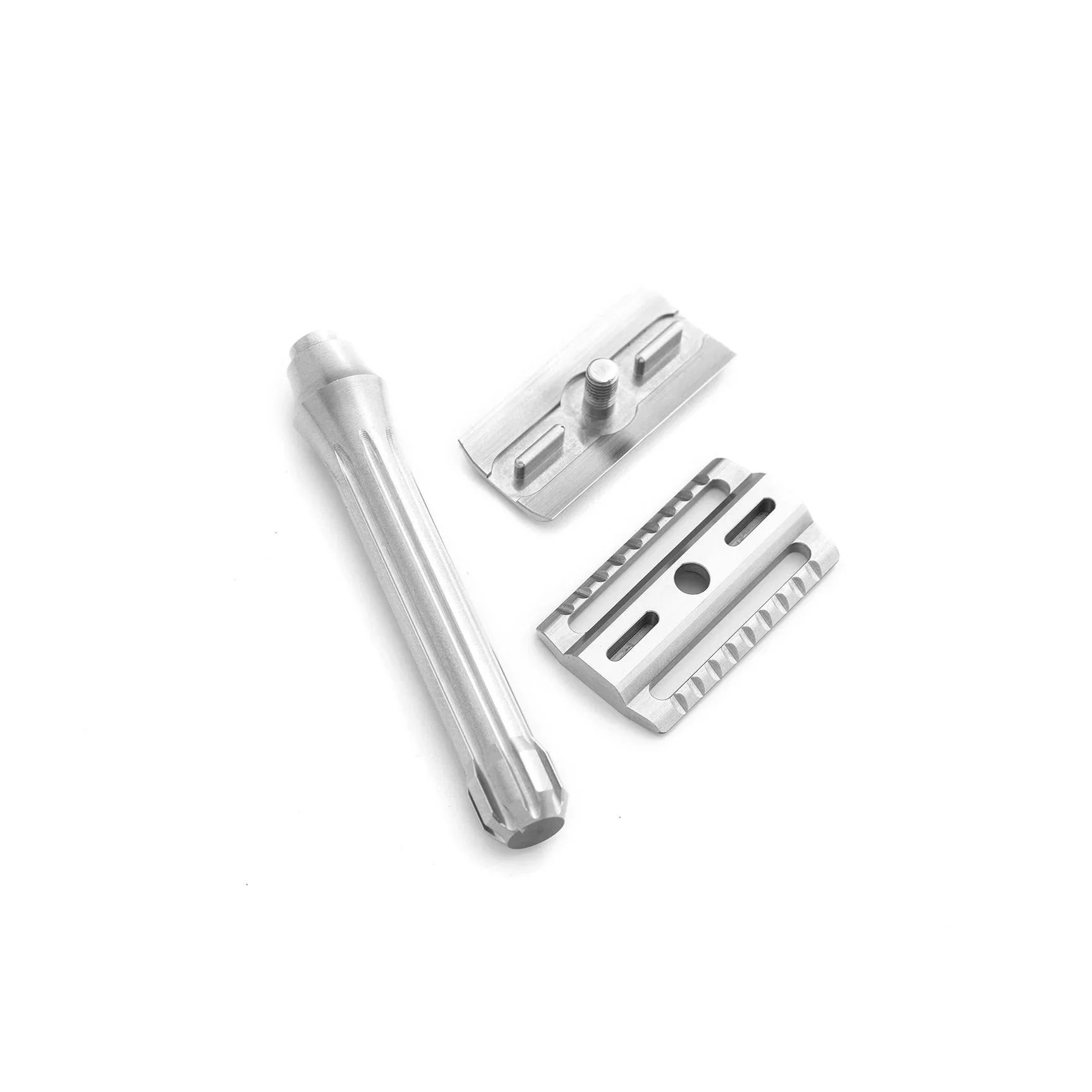 Blackland Blackbird LITE Stainless Steel Double Edge Safety Razor Machined Finish - Image 3