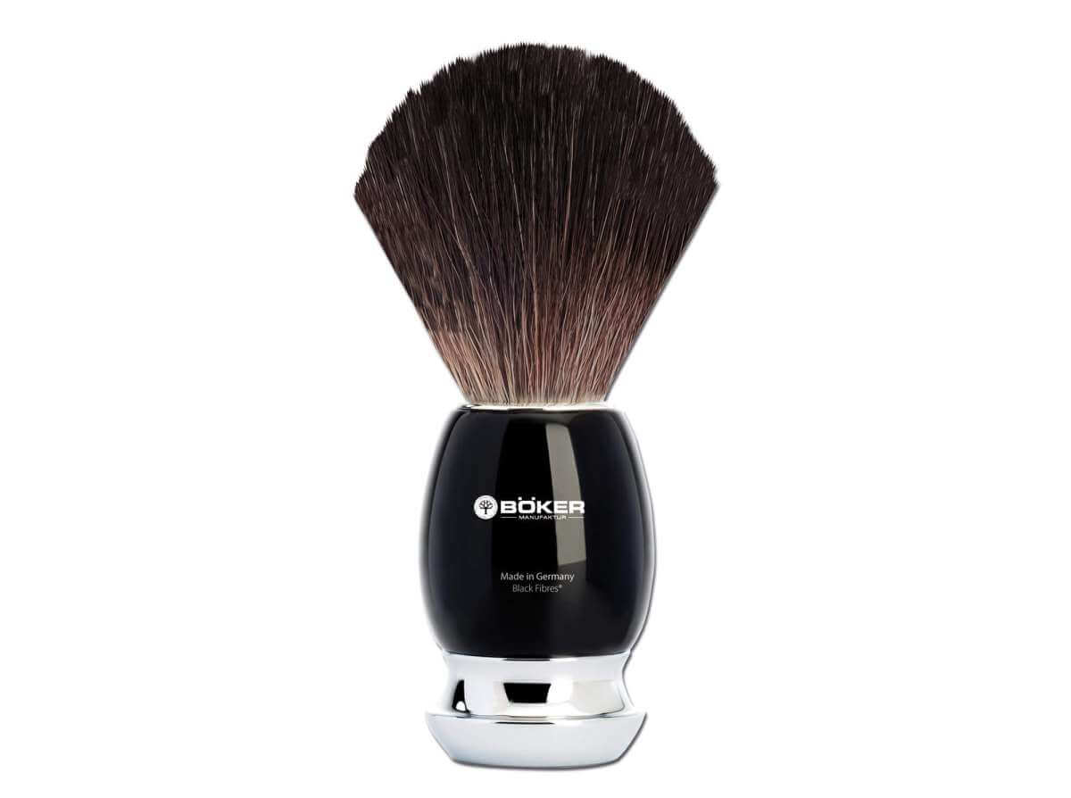 Boker Classic Black Shave Brush Synthetic Fiber - Image 2