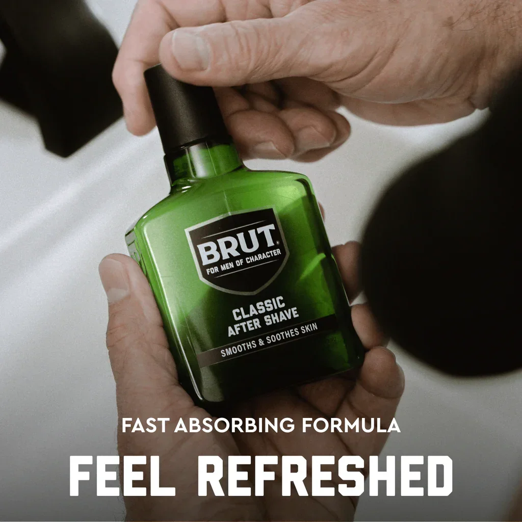 Brut Classic Aftershave With Aloe Vera Classic Fragrance For Men 5oz - Image 2
