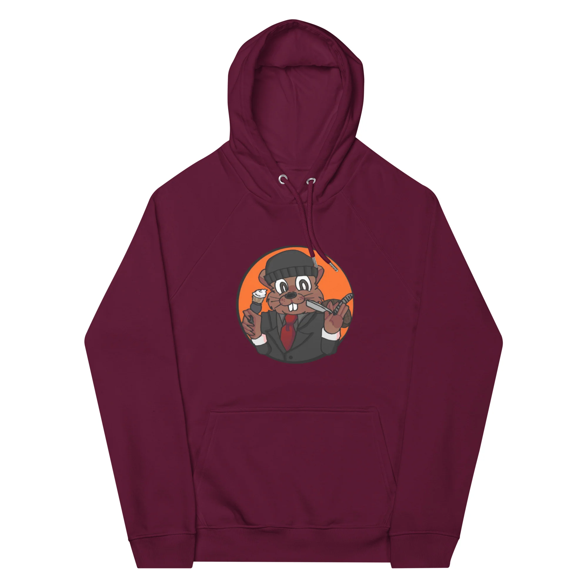 Canadian Mafia Unisex Eco Raglan Hoodie - Image 3