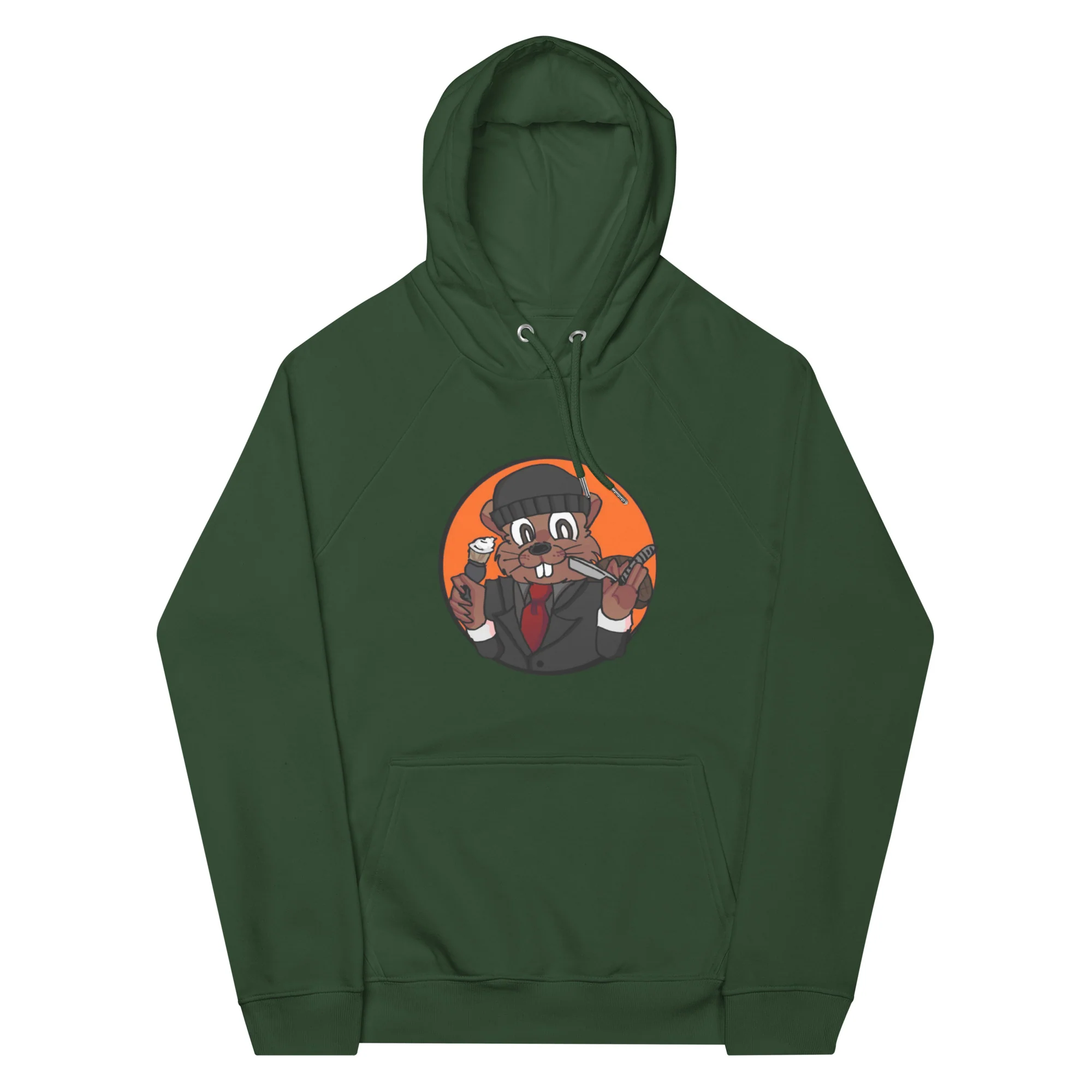 Canadian Mafia Unisex Eco Raglan Hoodie - Image 5