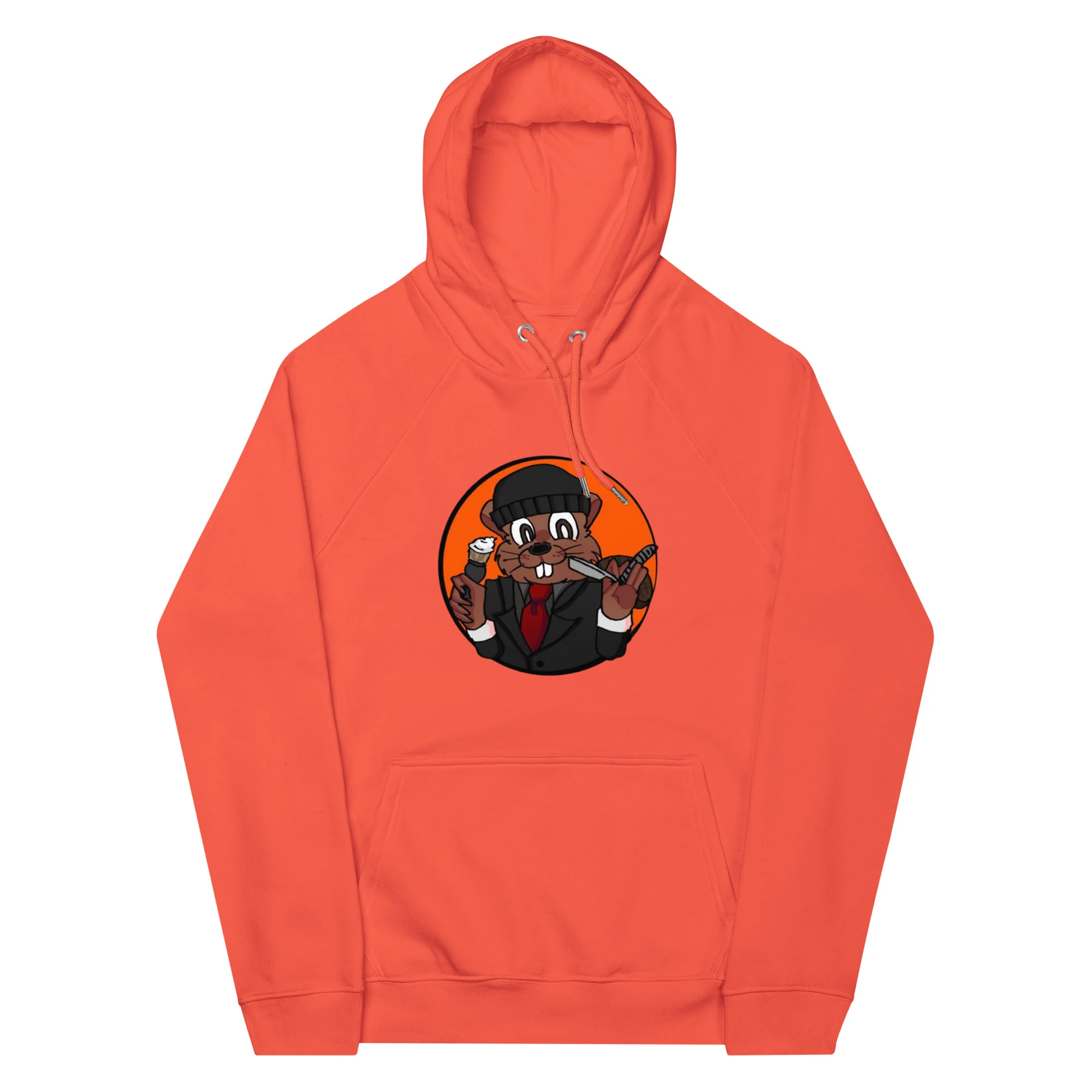 Canadian Mafia Unisex Eco Raglan Hoodie - Image 6