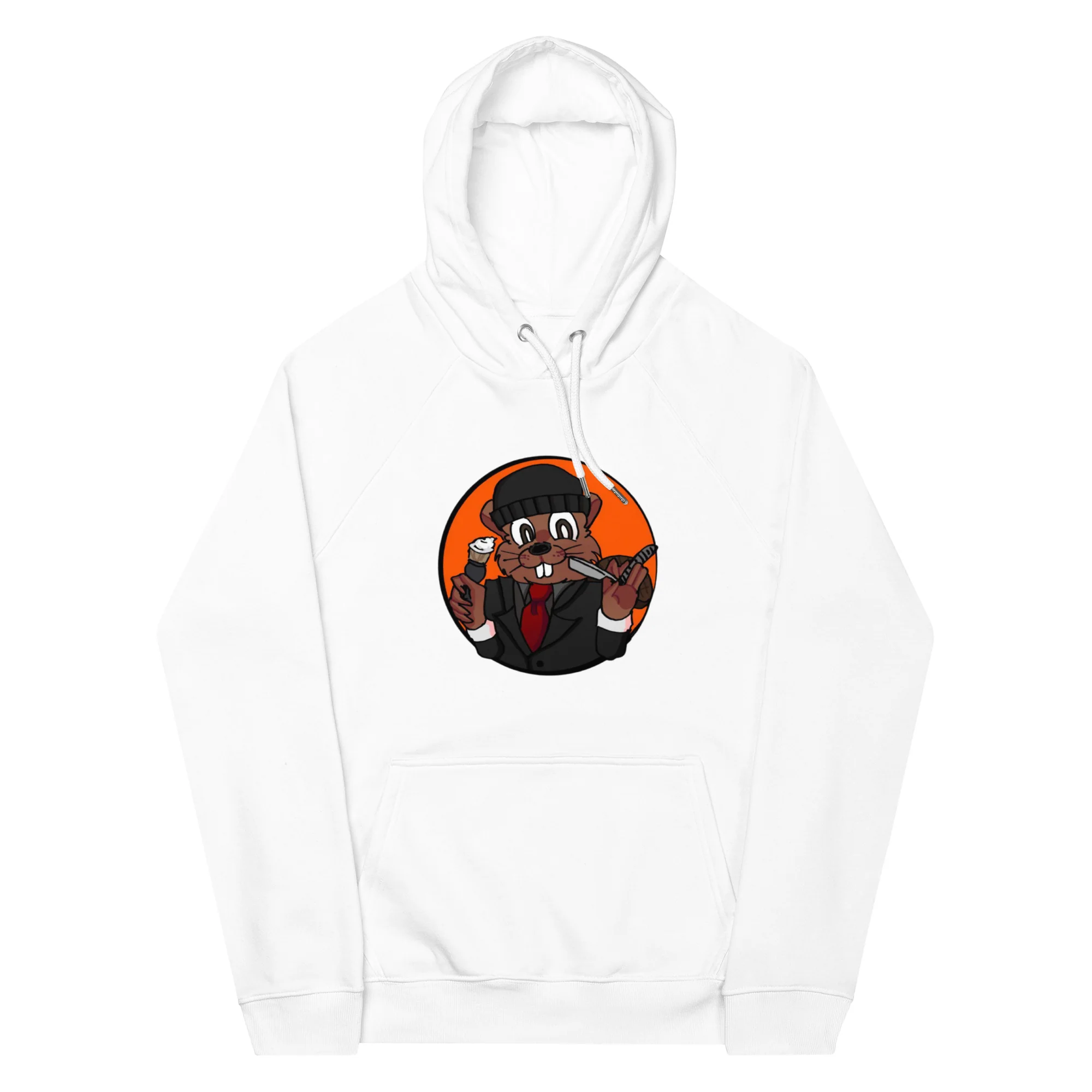 Canadian Mafia Unisex Eco Raglan Hoodie - Image 7
