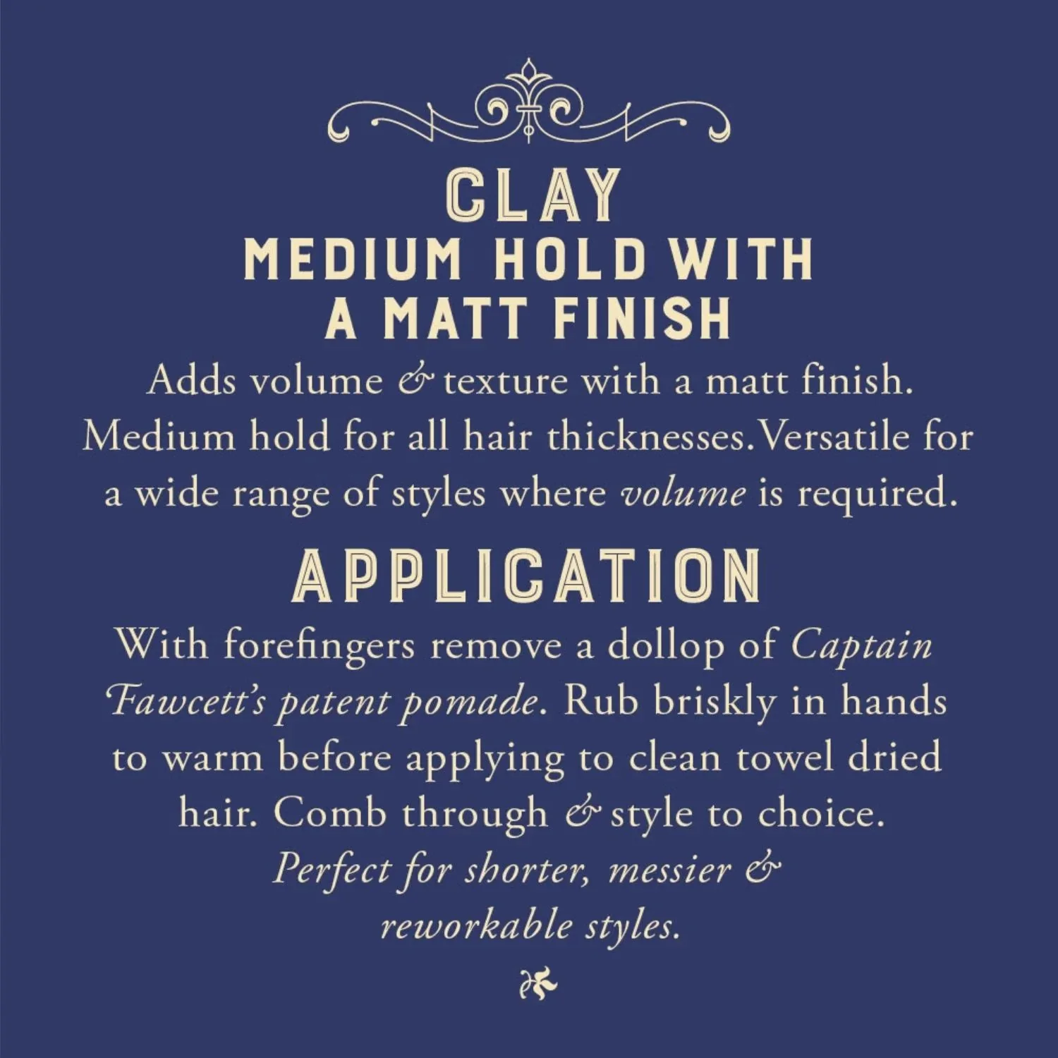 Captain Fawcett - Matt Clay Blue - Pomade 100 g - Image 5