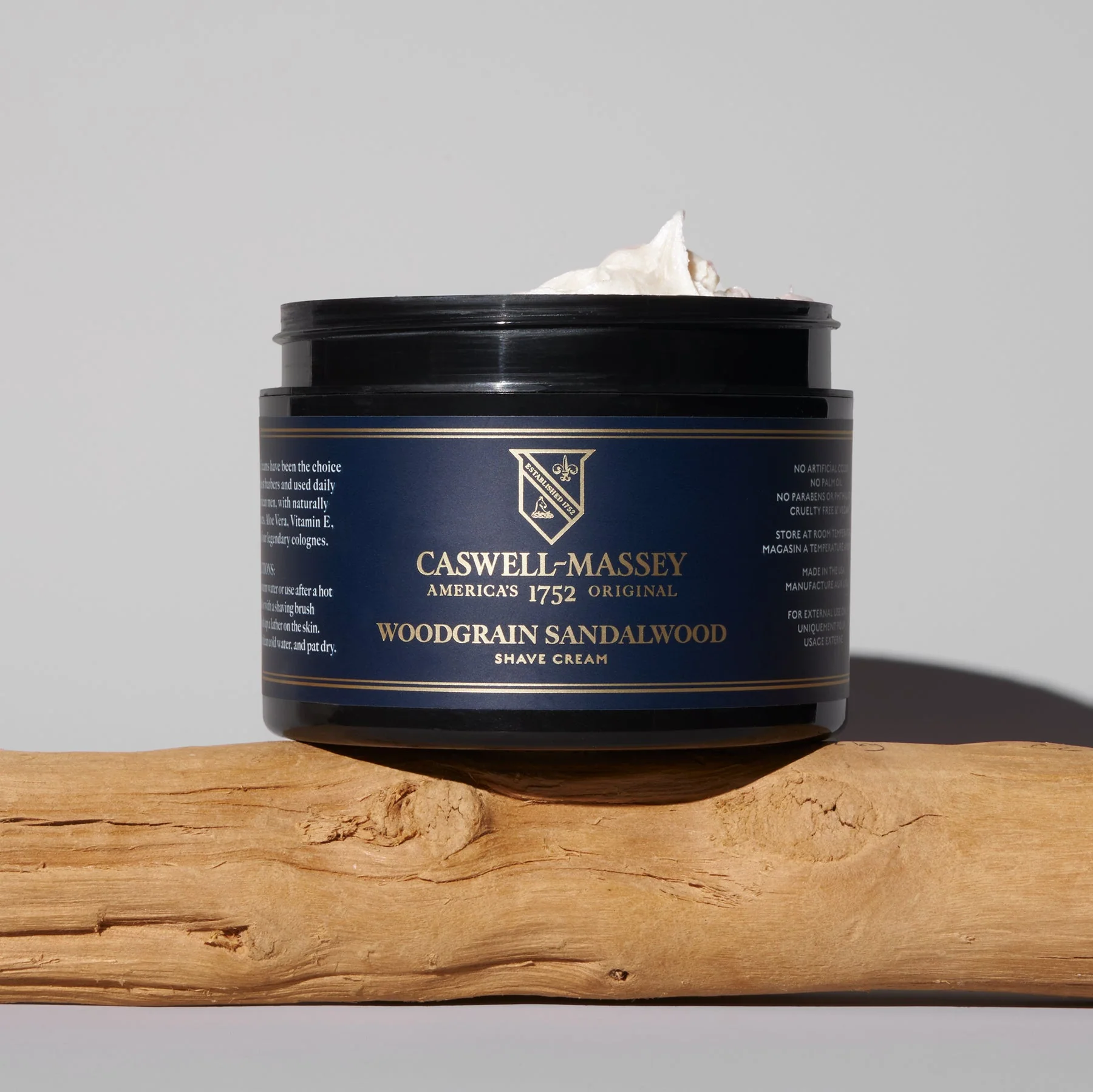 Caswell Massey - Woodgrain Sandalwood - Shaving Cream - 8oz - Image 3