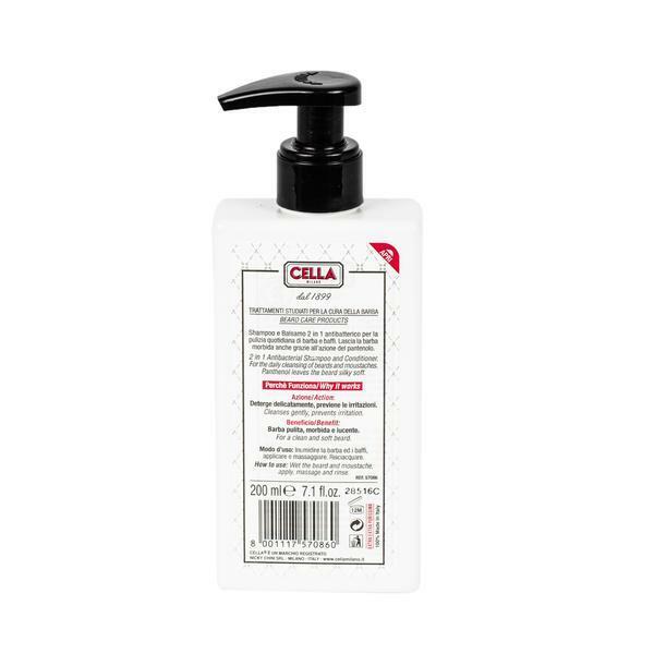 Cella Beard Shampoo and Conditioner 200ml - Image 2