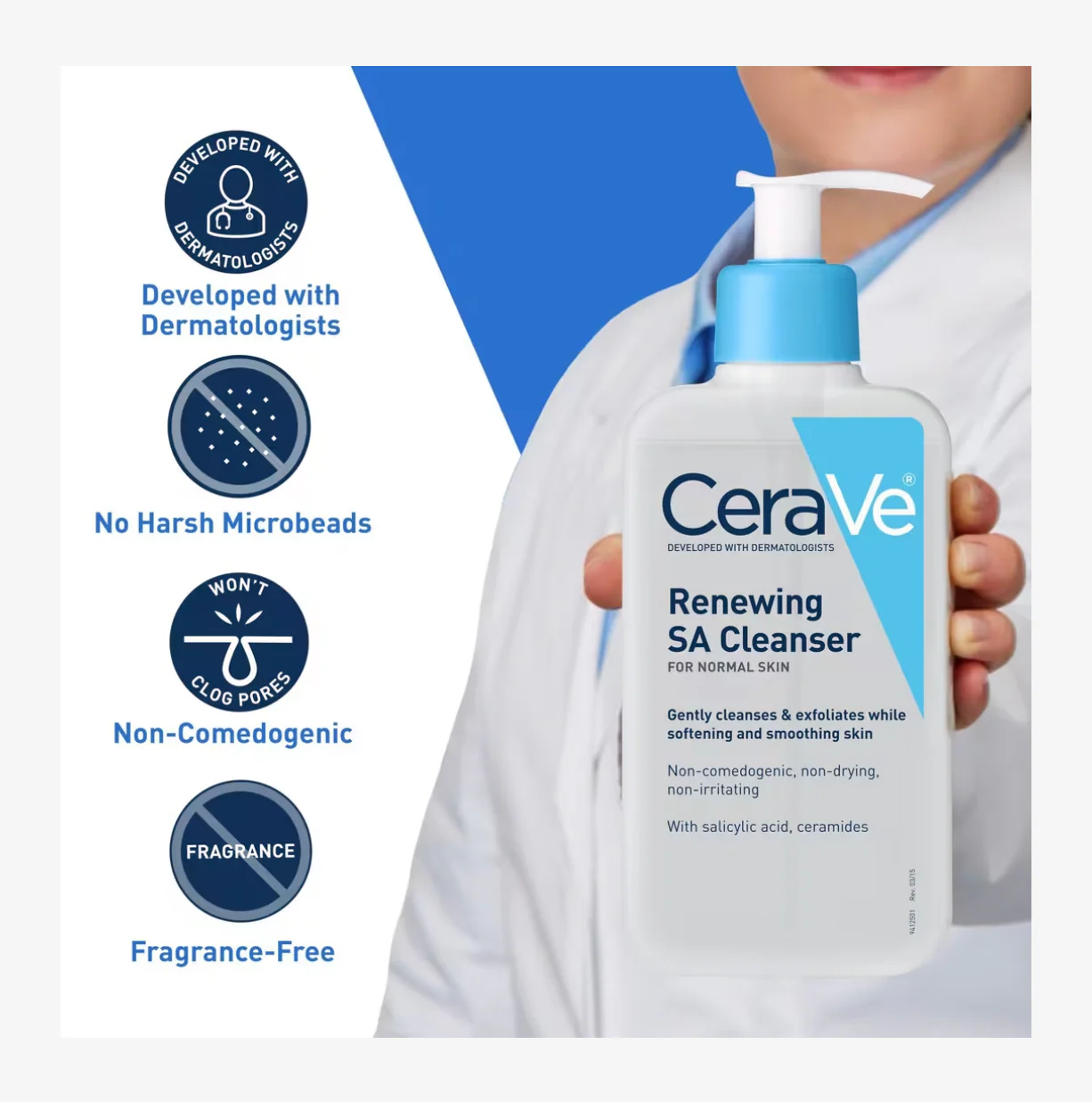 CeraVe Renewing SA Cleanser 16 fl oz - Image 2