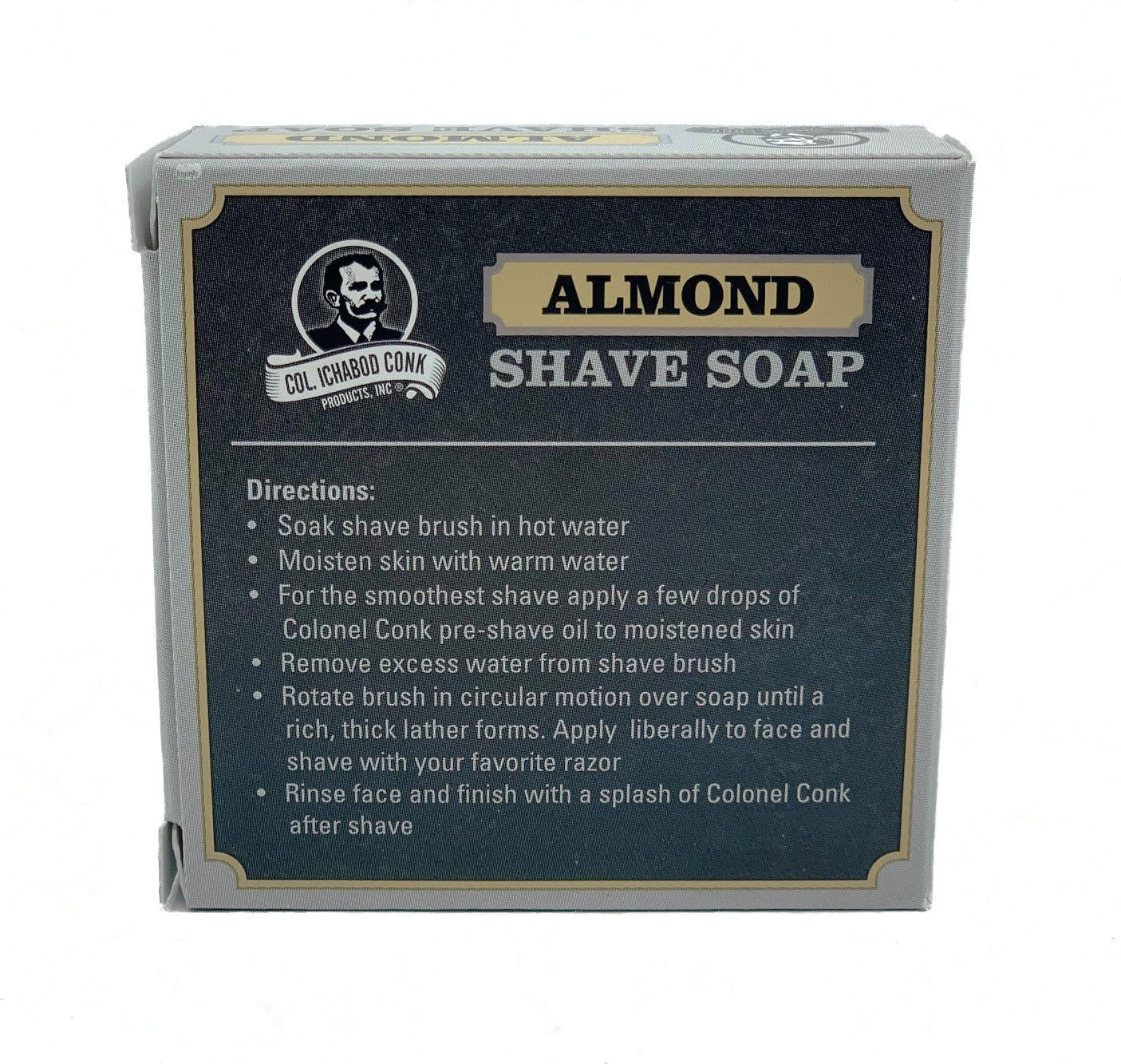 Col. Conk - Almond - Super Bar - Glycerine Shave Soap 3.15 oz - Image 2