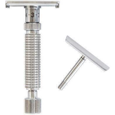 Rex Supply Co. - Ambassador - Adjustable Stainless Steel Double Edge Safety Razor - Image 3