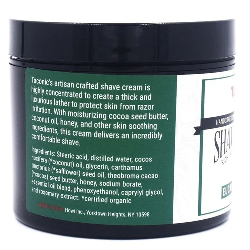Taconic - Artisan Shave Cream - Eucalyptus And Mint - Image 4