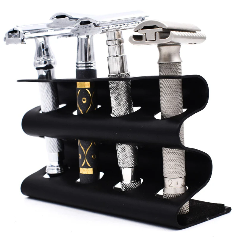 Parker - Deluxe Black Razor Stand - Holds 4 Double Edge Safety Razors - Image 3