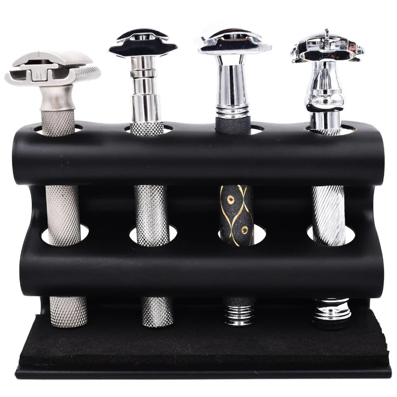Parker - Deluxe Black Razor Stand - Holds 4 Double Edge Safety Razors - Image 4