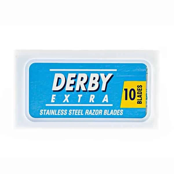 Derby Blue - Stainless Steel Double Edge Safety Razor Blades - 10 Pack