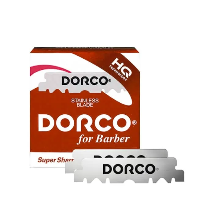 Dorco - Prime Japanese Steel Single Edge Razor Blades - Saloon Style - Red Pack of 100 Blades