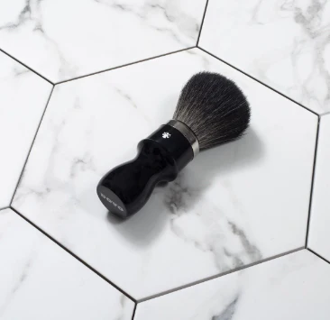 Dovo Black Hi-Brush Synthetic Shaving Brush - Image 3