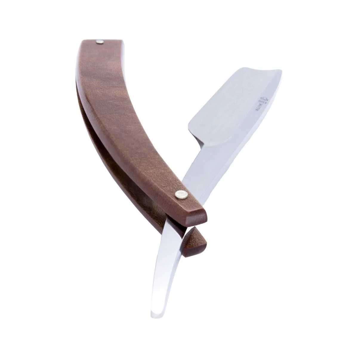 DOVO Blacksmith Tribute Straight Razor with Hardened Wood Scales - Image 3