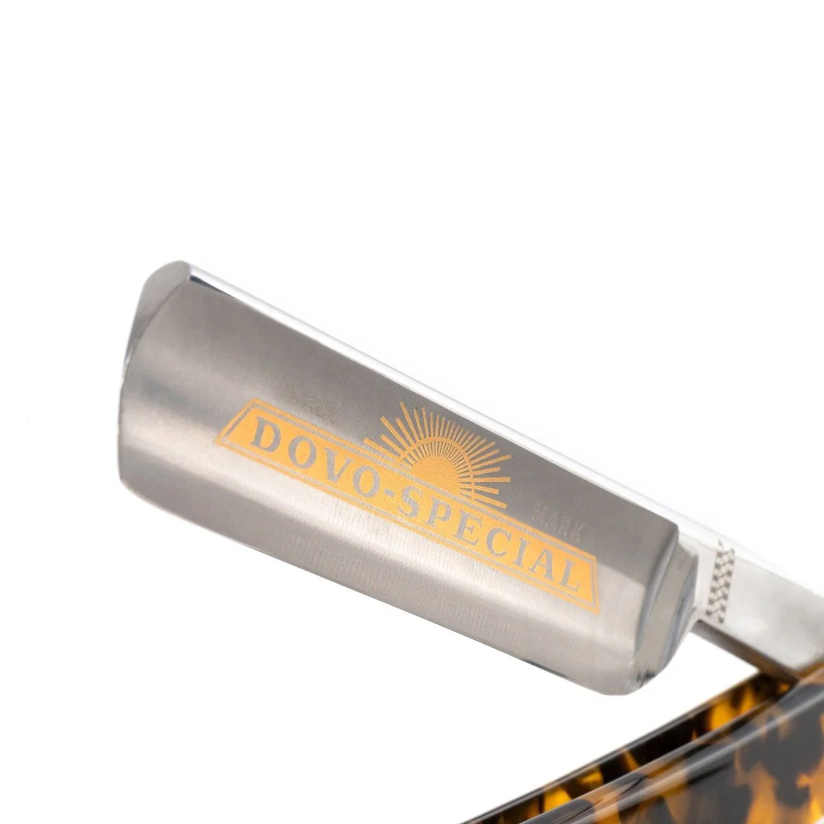 DOVO Special 1516 5/8" Straight Razor with Tortoiseshell-Style Handle - Image 3