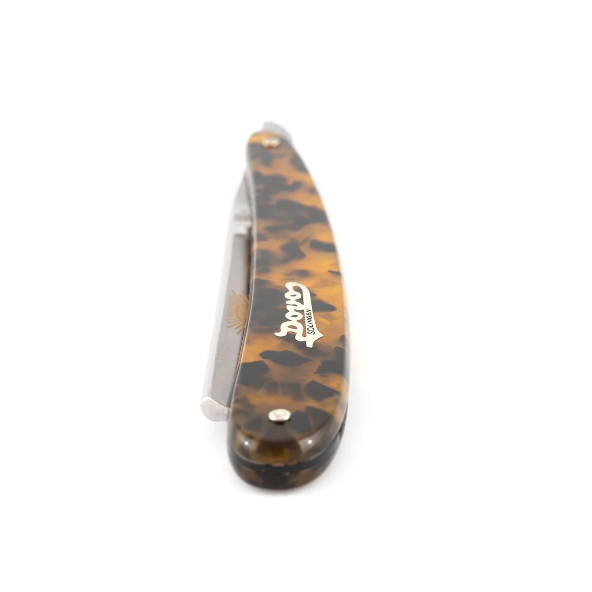 DOVO Special 1516 5/8" Straight Razor with Tortoiseshell-Style Handle - Image 4