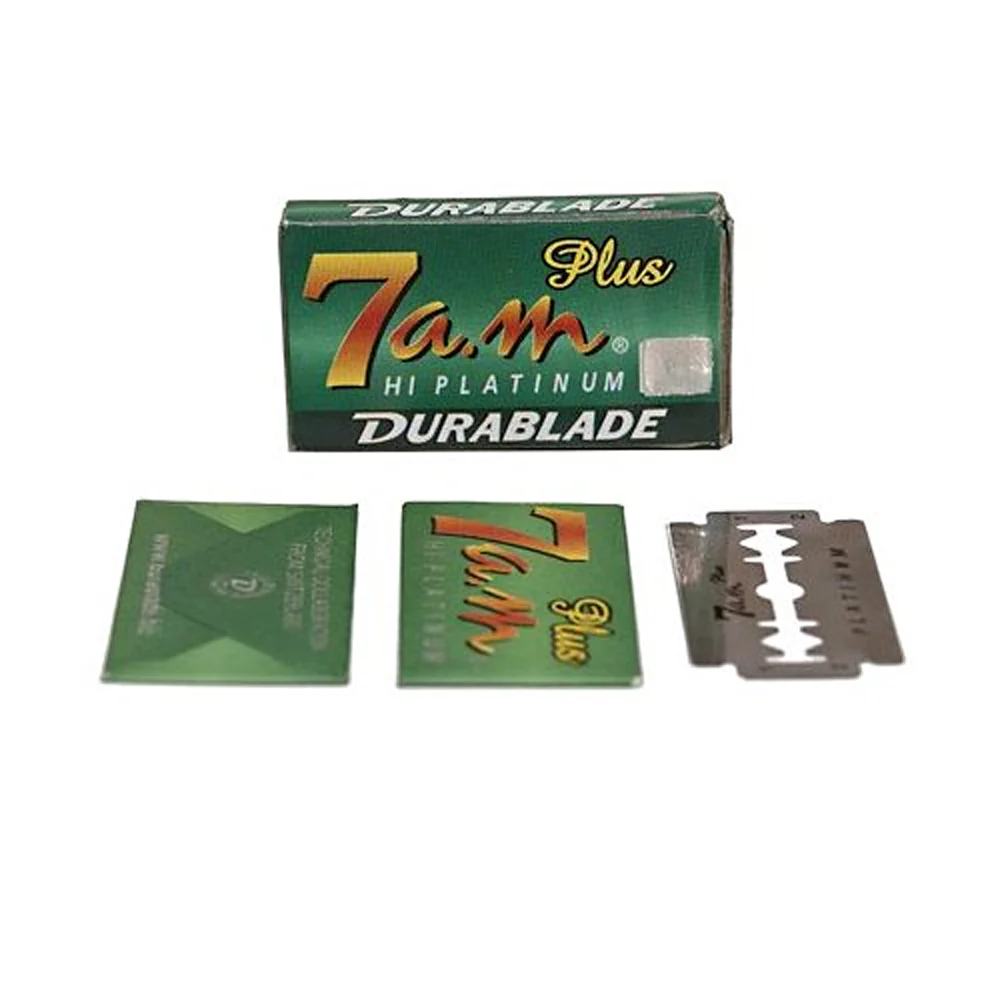 Durablade - 7AM Plus Hi Platinum  Double-Edge Razor Blades - 5 Pack - Image 3