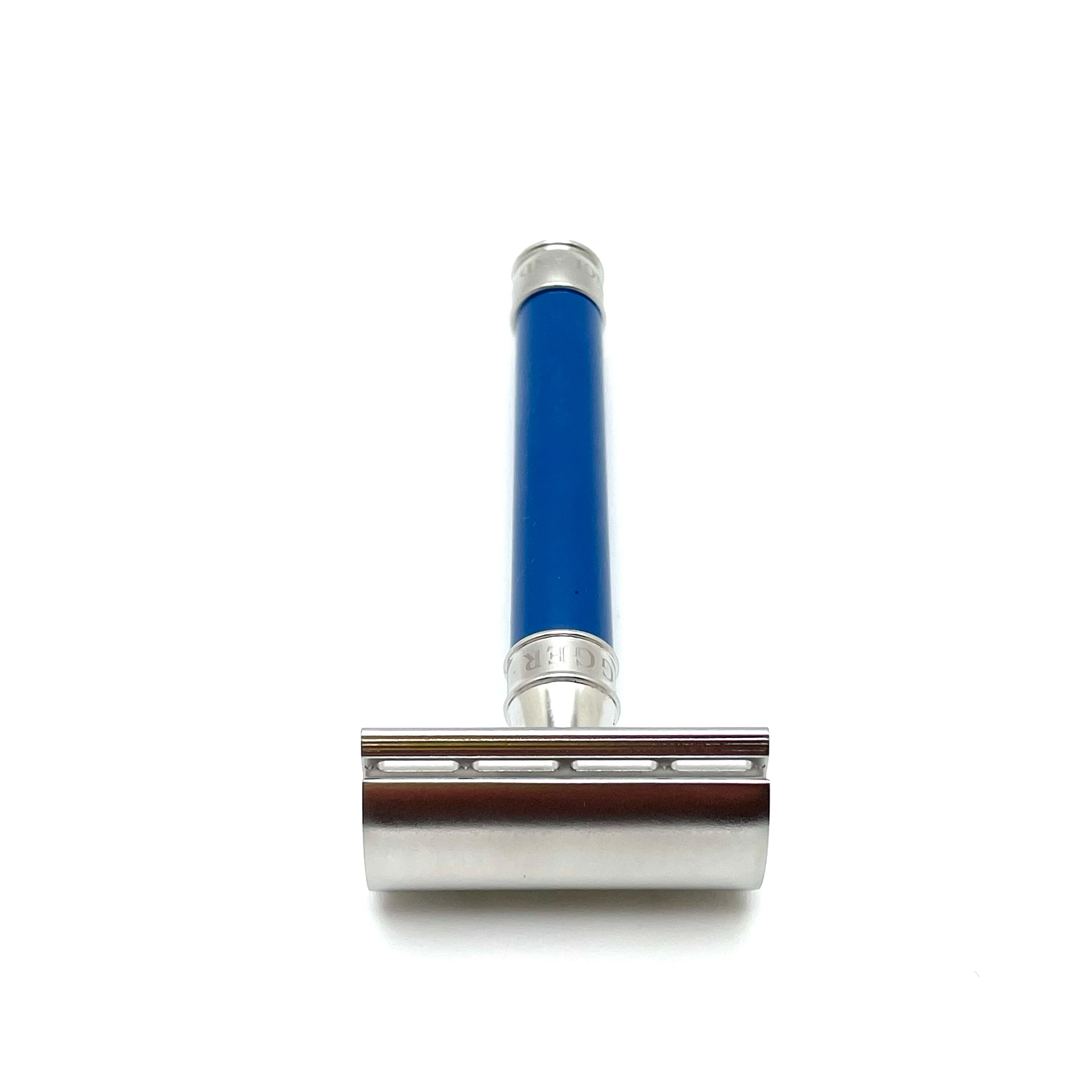 Edwin Jagger - 3ONE6 Stainless Steel Blue Double Edge Safety Razor - DESS3BL - Image 2
