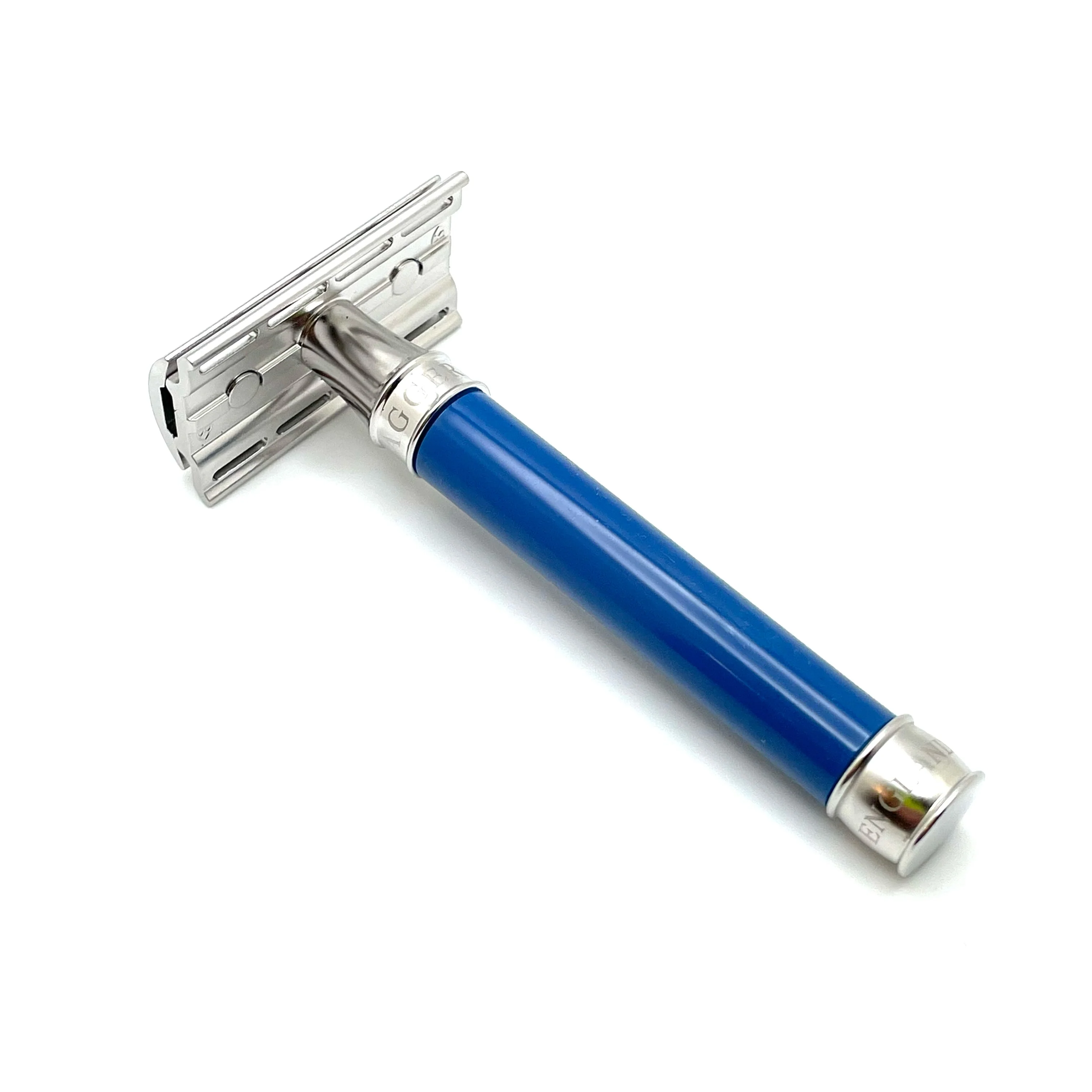 Edwin Jagger - 3ONE6 Stainless Steel Blue Double Edge Safety Razor - DESS3BL - Image 3