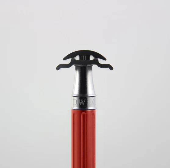 Edwin Jagger 3ONE6 Stainless Steel Red DE Safety Razor - Image 3