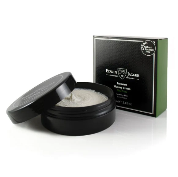 Edwin Jagger Aloe Vera Shaving Cream 100ml - Image 2