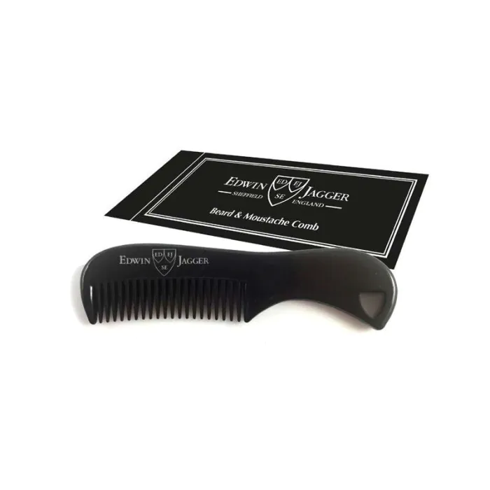 Edwin Jagger Beard & Moustache Comb Black BMC06
