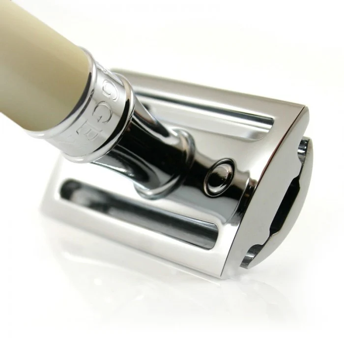 Edwin Jagger - Double Edge Safety Razor Imitation Ivory Handle - DE87 - Image 4