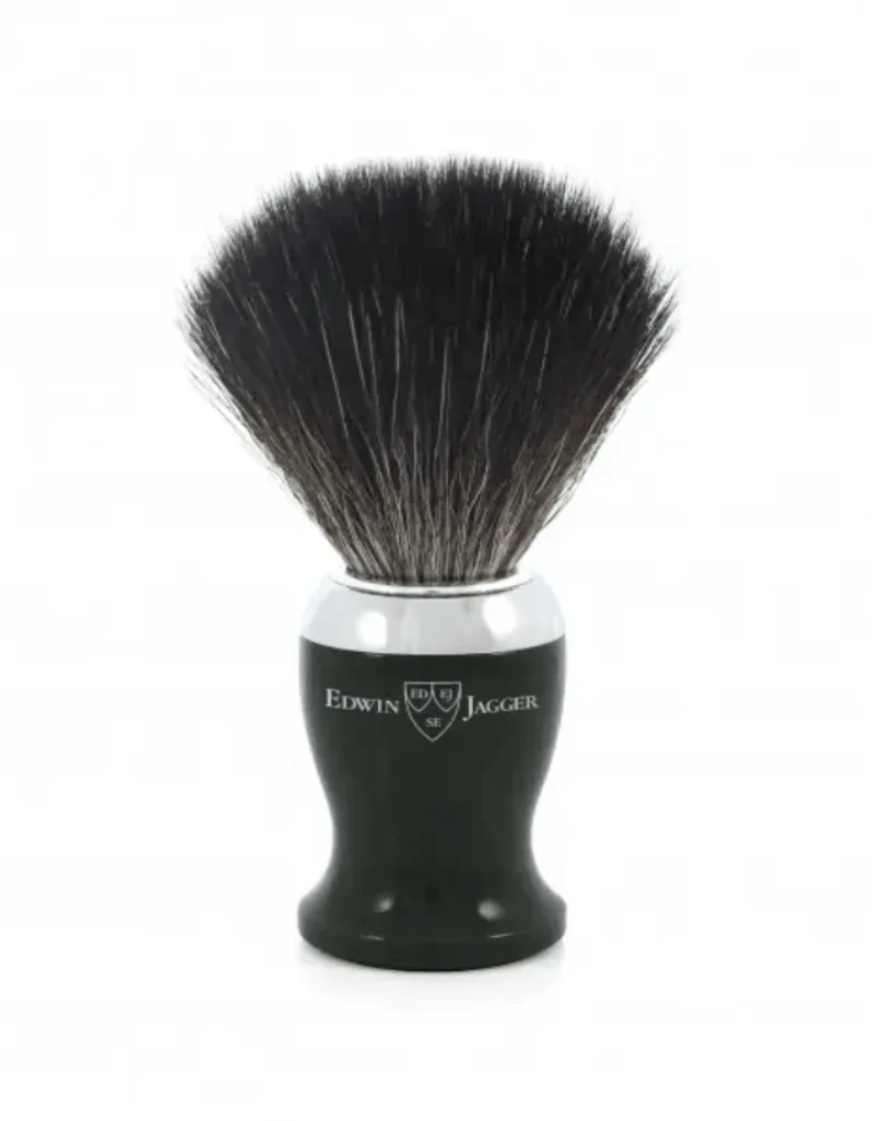 Edwin Jagger Imitation Ebony Black Synthetic Shaving Brush 21SB726CR