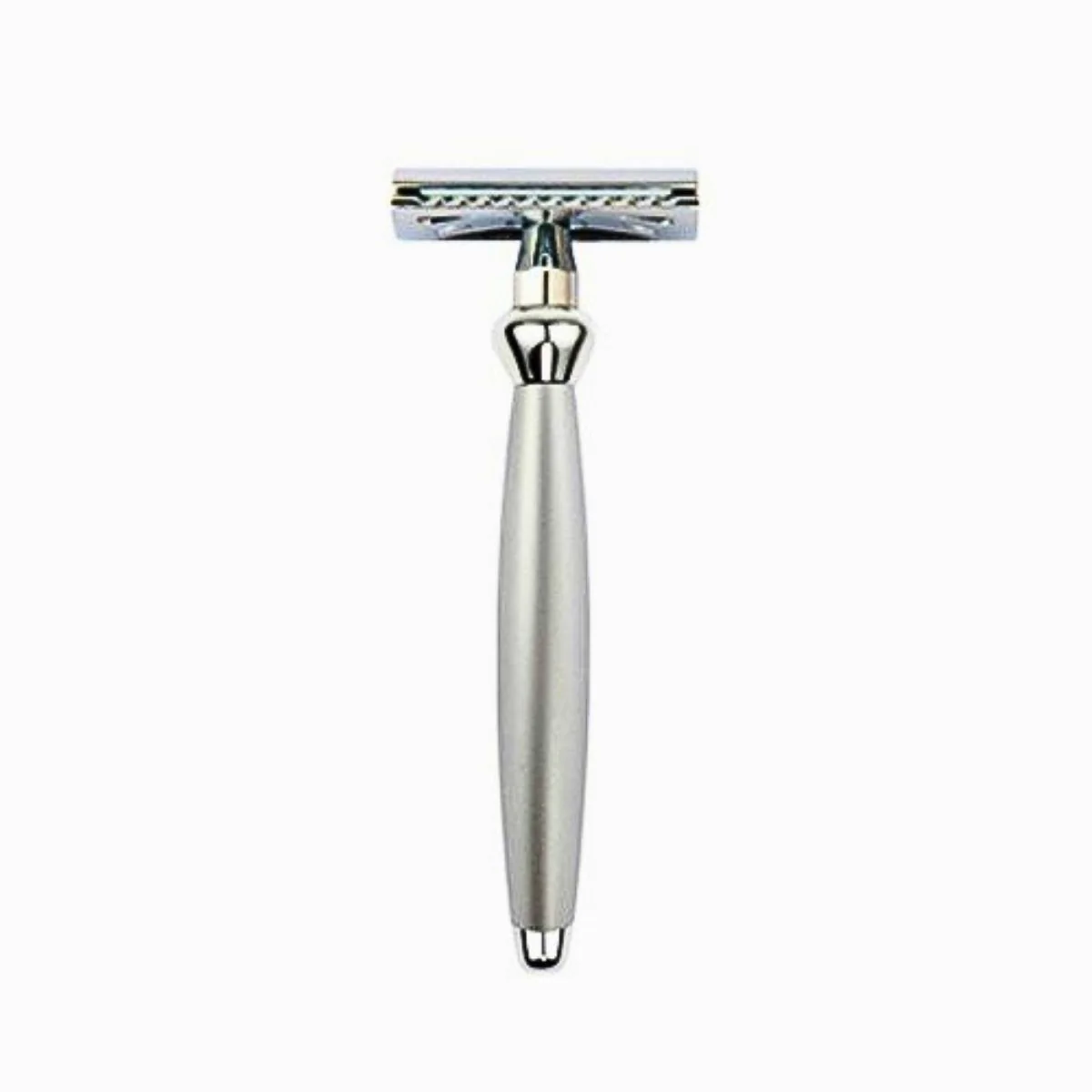 Edwin Jagger Satin Chrome Bulbous DE Safety Razor BSR05