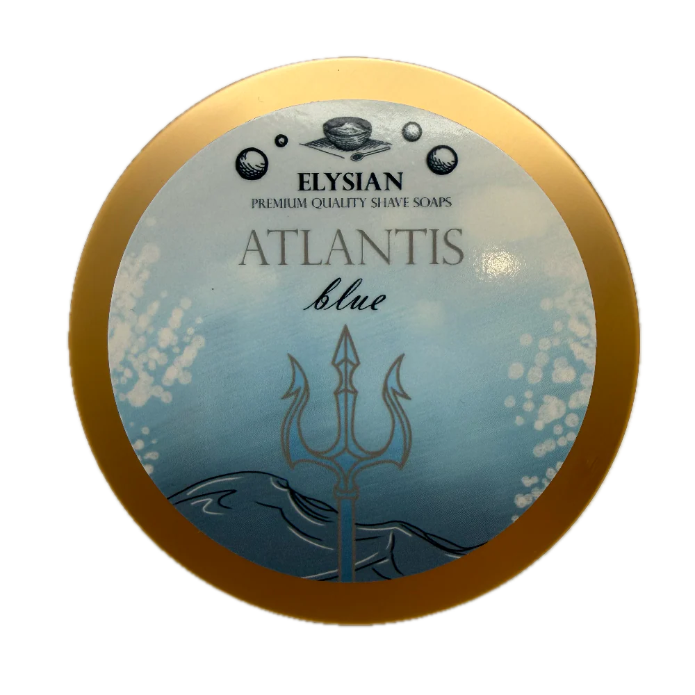 Elysian Atlantis Blue Shaving Soap 4oz