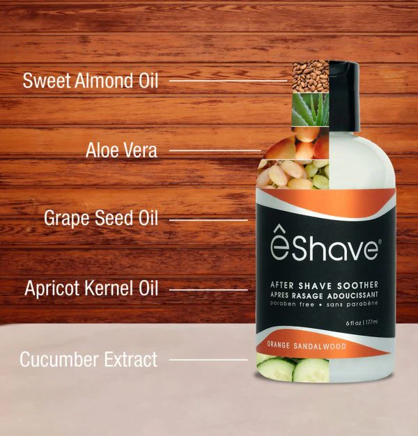 êShave - Orange Sandalwood - Aftershave Splash Soother 6oz - Image 3