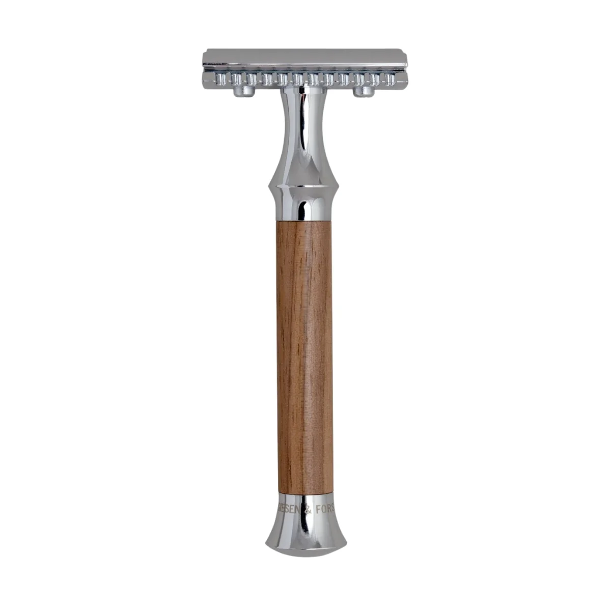 G&F Timor 1920 Open Comb Safety Razor Walnut Wood Handle 100mm