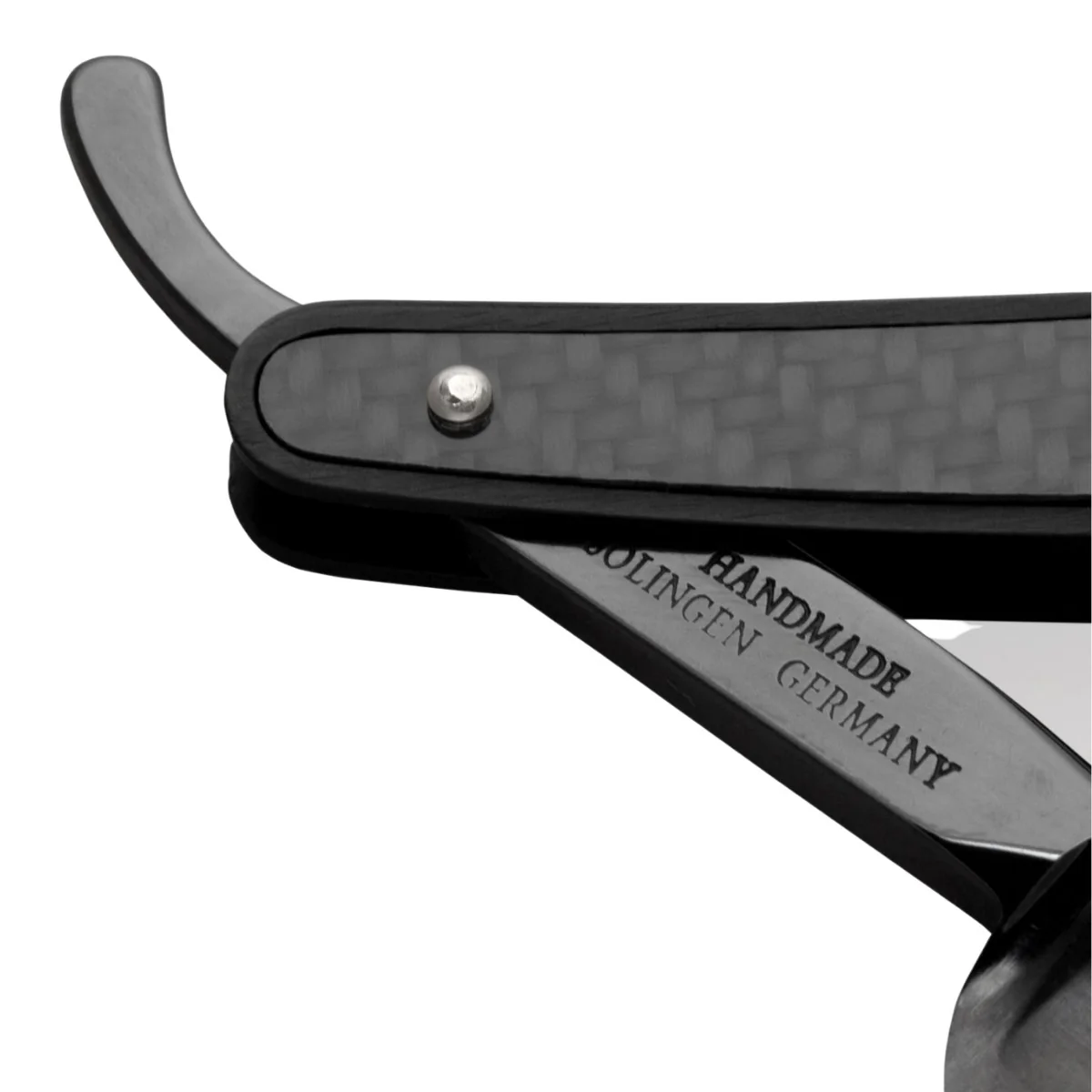 G&F Timor Barber’s Choice Straight Razor 5/8 Carbon Steel Carbon Aluminum Scales - Image 3
