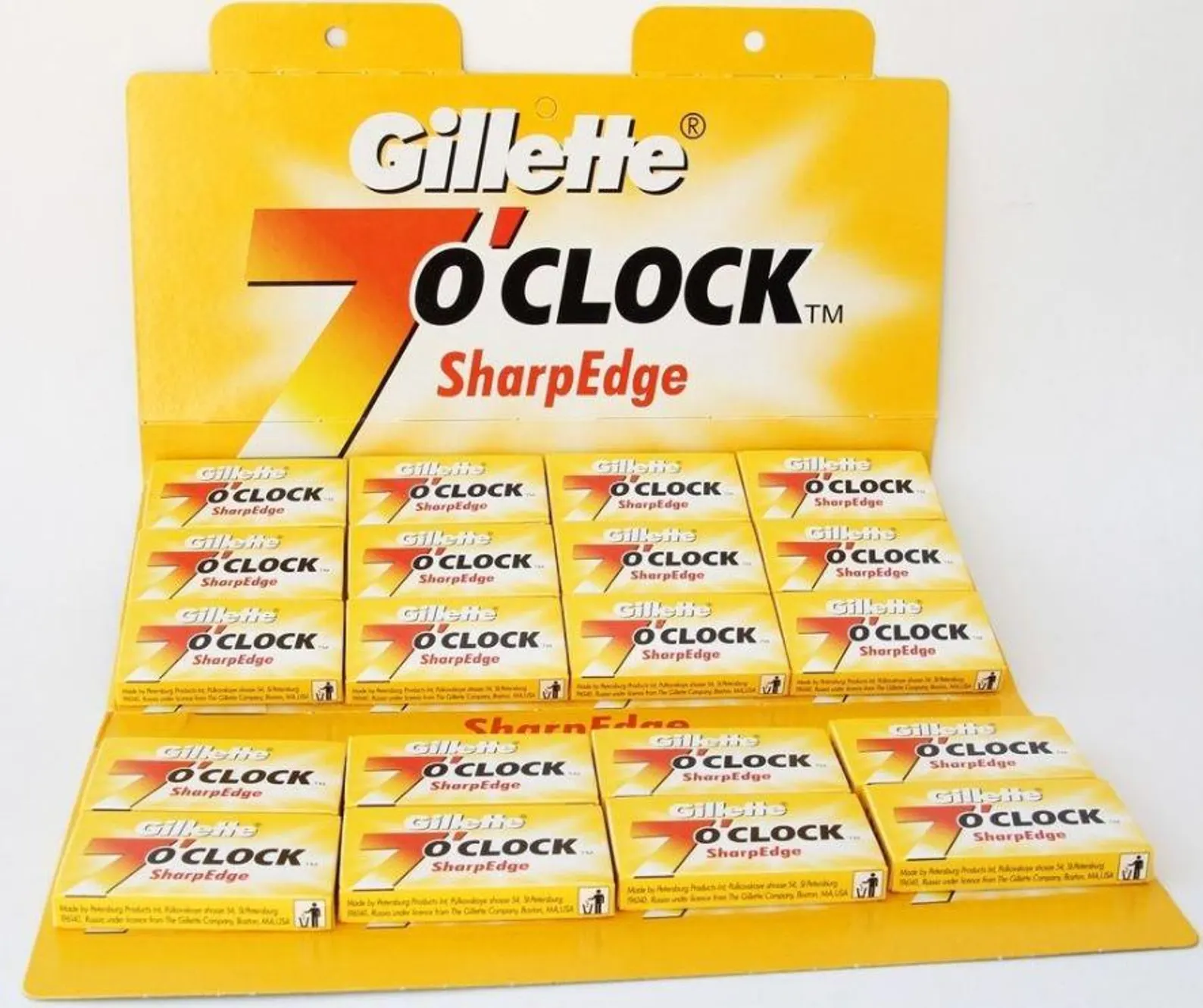 Gillette - 7 O'clock Sharpedge  Double-Edge Razor Blades - Image 4