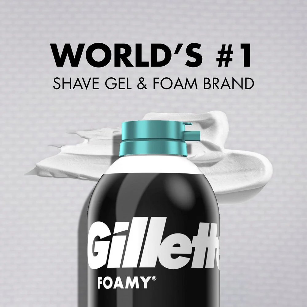 Gillette Foamy Shaving Cream Sensitive Skin Formula 11oz - Image 2