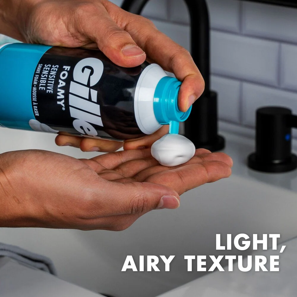 Gillette Foamy Shaving Cream Sensitive Skin Formula 11oz - Image 5