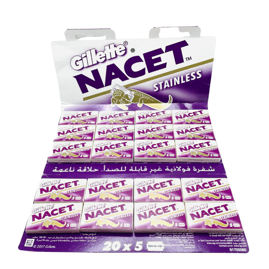 Gillette Nacet Stainless Double Edge Safety Razor Blades - Image 5